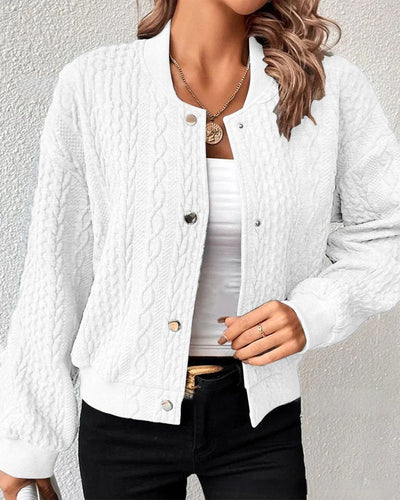 Erika™ - Comfortable knitted jacket with handmade details