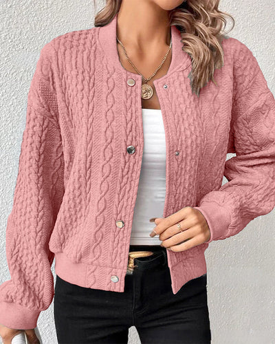 Erika™ - Comfortable knitted jacket with handmade details